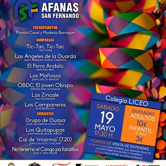 FESTIVAL BENÉFICO CARNAVAL AFANAS SAN FERNANDO