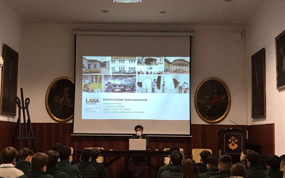 LABA VALENCIA.SCHO OF ART DESIGN AND NEW MEDIA CON LOS ALUMNOS DE SEGUNDO DE BACHILLERATO