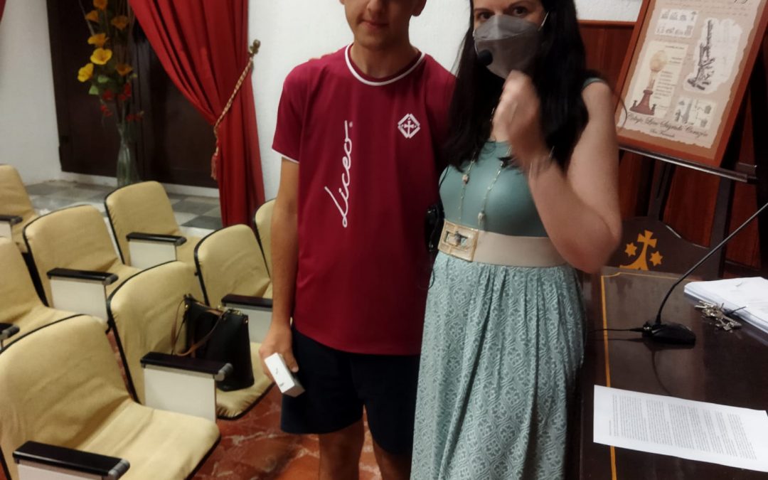 JAIME CARRASCO QUIÑONES PREMIO LOCAL EN LA 9º EDICIÓN DE «CARTA A UN MILITAR»